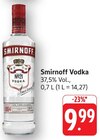 Vodka Angebote von Smirnoff bei E center Bruchsal für 9,99 €