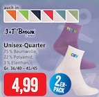 Unisex-Quarter Angebote von J + T Brown bei Kaufhaus Stolz Cuxhaven für 4,99 €