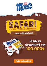 Monte Prospekt für Dahlenburg: "Safari - Sticker sammeln & gewinnen", 1 Seite, 01.07.2025 - 17.08.2025