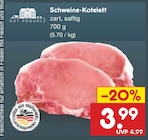 Aktuelles Schweine-Kotelett Angebot bei Netto Marken-Discount in Leverkusen ab 3,99 €