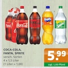 COCA-COLA, FANTA, SPRITE bei Getränke A-Z im Bergholz Prospekt für 5,99 €