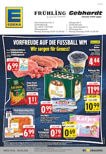 Bier im aktuellen EDEKA Prospekt (Detmold) Bier im EDEKA Prospekt "Aktuelle Angebote" mit 26 Seiten (Detmold)