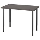 Schreibtisch dunkelgrau/schwarz Angebote von LINNMON / OLOV bei IKEA Siegen für 78,99 €