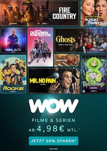 WOW Prospekt Filme und Serien ab 5,98€ mtl. mit 1 Seite