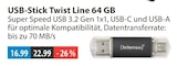 USB-Stick Twist Line von Intenso im aktuellen V-Markt Prospekt für 16,99 €