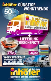 Aktueller Möbel Inhofer Möbel & Einrichtung Prospekt in Tuttlingen und Umgebung, "GÜNSTIGE WOHNTRENDS" mit 14 Seiten, 04.06.2025 - 21.06.2025