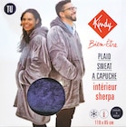 Sweat plaid avec capuche - Kindy en promo à 8,99 € chez Netto Sweat plaid avec capuche - Kindy dans le catalogue Netto