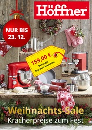 Höffner Prospekt für Nürnberg mit 7 Seiten Höffner Prospekt für Nürnberg: "Weichnachts-Sale", 7 Seiten, 01.12.2022 - 23.12.2022