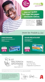 mea - meine apotheke Apotheke Prospekt der aktuellen Woche mit 4 Seiten, gültig von 01.06.2025 bis 30.06.2025, in Althütte und Umgebung Aktueller mea - meine apotheke Apotheke Prospekt in Althütte und Umgebung, "Unsere Juni-Angebote" mit 4 Seiten, 01.06.2025 - 30.06.2025