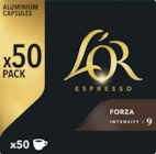Capsules espresso forza compatibles Nespresso x 50 - L'OR en promo chez Monoprix Capsules espresso forza compatibles Nespresso x 50 - L'OR dans le catalogue Monoprix