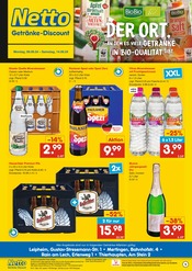 Aktueller Netto Marken-Discount Prospekt mit Bier, "DER ORT, AN DEM ES VIELE GETRÄNKE IN BIO-QUALITÄT.", Seite 1