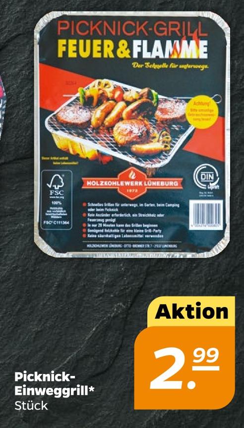 Picknick-Einweggrill