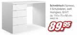 Schreibtisch Espresso Angebote bei Möbel AS Homburg für 89,95 €