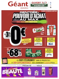 Géant Casino Catalogue "Rentrée : pouvoir d'achat au max", 90 pages, Anglade, 15/08/2022 - 28/08/2022 Géant Casino Catalogue "Rentrée : pouvoir d'achat au max", 90 pages, Anglade, 15/08/2022 - 28/08/2022