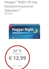 Hoggar Night 25 mg Doxylaminsuccinat Tabletten bei Linda Premiumapotheken im Burgdorf Prospekt für 12,99 €