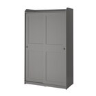 Kleiderschrank mit Schiebetüren grau Angebote von HAUGA bei IKEA Aschaffenburg für 199,00 €