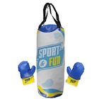 Sac de frappe avec gants - SPORT & FUN en promo chez Carrefour Toulouse à 24,99 €