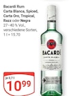 Carta Blanca im Angebot bei GLOBUS in Oberhausen Carta Blanca Angebote von Bacardi bei GLOBUS Oberhausen für 10,99 €