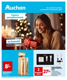 Catalogue Auchan Hypermarché à Vanves, avec 8 pages Prospectus Auchan Hypermarché à Vanves: "Espace parapharmacie", 8} pages, 28/11/2023 - 24/12/2023