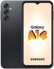 Smartphone écran 6.6” réf. GALAXY A14 4G NOIR - SAMSUNG - Cora à Noisy-le-Sec Smartphone écran 6.6” réf. GALAXY A14 4G NOIR - SAMSUNG en promo chez Cora Noisy-le-Sec à 179,99 €