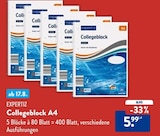 Collegeblock A4 von Expertiz für 5,99 € bei ALDI Nord im Angebot Collegeblock A4 von Expertiz im aktuellen ALDI Nord Prospekt