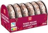 Aktuelles Runde braune Lebkuchen Zartbitter Angebot bei REWE in Jena ab 1,69 €