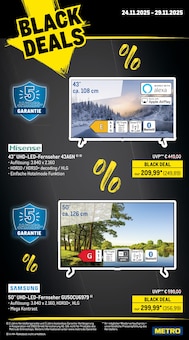 Fernseher im METRO Prospekt "Wochenangebote SCO + Charity + Markets" mit 29 Seiten (Gießen)
