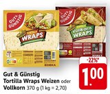 Aktuelles Tortilla Wraps Weizen Angebot bei EDEKA in Karlsruhe ab 1,00 €