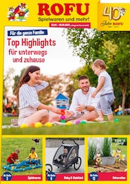 Rofu Kinderland Prospekt: "Top Highlights für unterwegs und zuhause", 13 Seiten, 29.04.2024 - 05.05.2024