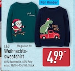 Weihnachtssweatshirt von L&D im aktuellen ALDI Nord Prospekt für 4,99 €