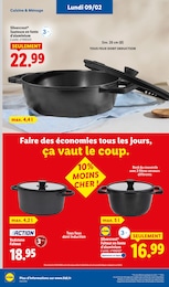 Prix et réduction Faitout dans le prospectus Lidl en cours Offre Faitout dans le catalogue Lidl du moment à la page 59