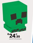 Minecraft lampe rechargeable creeper squishy glo à 24,99 € dans le catalogue JouéClub