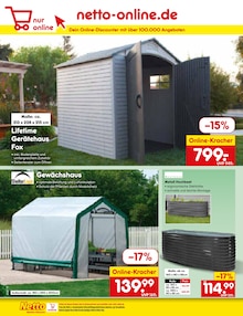 Gartenhaus im Netto Marken-Discount Prospekt "Aktuelle Angebote" mit 60 Seiten (Mannheim)