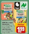 Räuchertofu oder Tofu natur Angebote von REWE Bio + vegan bei REWE Nürnberg für 1,99 €