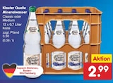 Mineralwasser Classic oder Medium Angebote von Kloster Quelle bei Netto Marken-Discount Reutlingen für 2,99 €