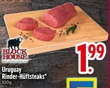 Uruguay Rinder-Hüftsteaks von Block House im aktuellen EDEKA Prospekt für 1,99 €