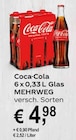 Coca-Cola Angebote bei Getränke Quelle Weydringer Goslar für 4,98 €