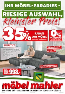 Aktueller Möbel Mahler Siebenlehn Prospekt (Leipzig, 16 Seiten zum blĂ€ttern Möbel Mahler Siebenlehn Prospekt IHR MĂBEL-PARADIES - RIESIGE AUSWAHL, KLEINSTER PREIS! mit 16 Seiten