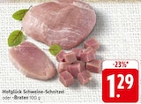 EDEKA - Schweine-Schnitzel Angebot im Prospekt Schweine-Schnitzel bei EDEKA im Prospekt "" für 1,29 €