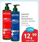 Straffende Serum Bodylotion von Weleda im aktuellen budni Prospekt