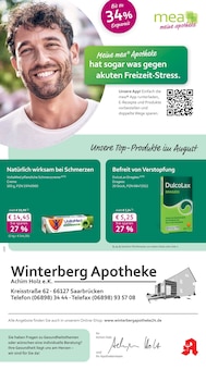 Aktueller mea - meine apotheke Prospekt "Unsere August-Angebote" für Saarbrücken Aktueller mea - meine apotheke Prospekt für Saarbrücken mit Seiten