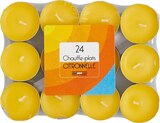 24 chauffe-plats citronnelle - CARREFOUR en promo chez Carrefour 24 chauffe-plats citronnelle - CARREFOUR dans le catalogue Carrefour