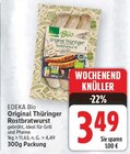 Original Thüringer Rostbratwurst von EDEKA Bio für 3,49 € bei E center im Angebot Original Thüringer Rostbratwurst von EDEKA Bio im aktuellen E center Prospekt