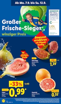 Lidl Prospekt der KW 36 "LIDL LOHNT SICH" Aktueller Lidl Prospekt "LIDL LOHNT SICH" Seite 2 von 73 Seiten