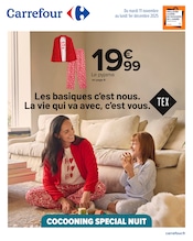 Catalogue Carrefour à Voiron cette semaine, valable du 11/11/2025 au 01/12/2025 Prospectus Carrefour à Voiron, "Les basiques c’est nous. La vie qui va avec, c’est vous.", 24 pages de promos valables du 11/11/2025 au 01/12/2025