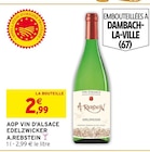 AOP Vin d'Alsace Edelzwicker - A.REBSTEIN - Intermarché à Chaumont AOP Vin d'Alsace Edelzwicker - A.REBSTEIN en promo chez Intermarché Chaumont à 2,99 €