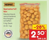 Speisekartoffeln Angebote von Heimat bei Netto Marken-Discount Rostock für 2,50 €