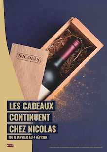 Prospectus Nicolas en cours, "LES CADEAUX CONTINUENT CHEZ NICOLAS", page 1 sur 11