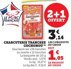 Charcuterie Tranchée - Cochonou dans le catalogue Super U