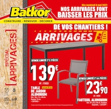 Catalogue Batkor à Le Thillay, avec 8 pages Prospectus Batkor à Le Thillay, "Nos arrivages font baisser les prix de vos chantiers !", 8 pages, 06/05/2022 - 19/05/2022